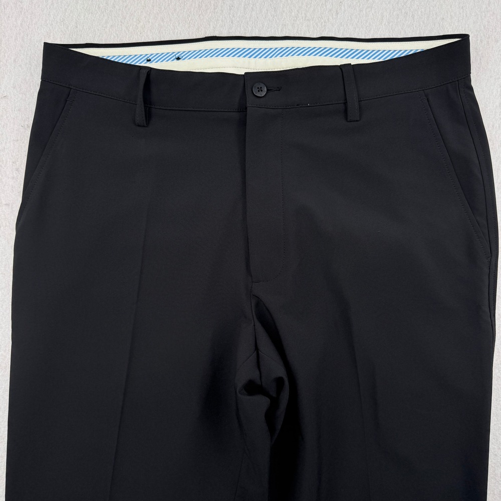 FootJoy Mens Performance Golf Pants Black 35x32 Flat Front Lightweight Stretch